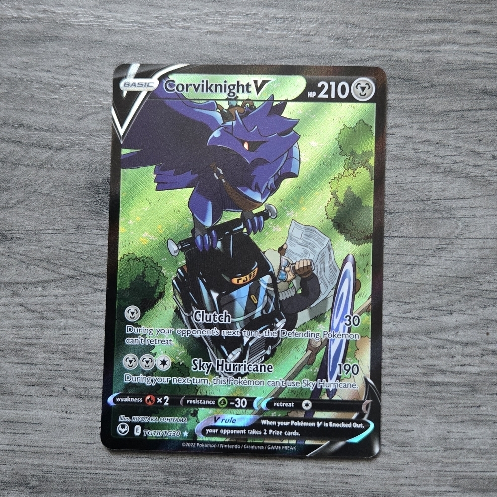 Corviknight V #TG18 Pokemon Silver Tempest Holo Card